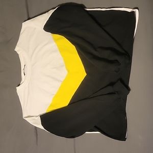 Long sleeve black, yellow and white sweatshirt